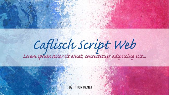 Caflisch Script Web example